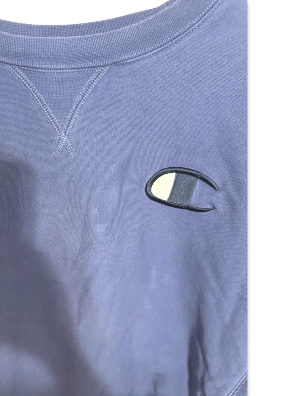 Champion Authentic Athletic Wear Men’s Blue Crewneck Sweatshirt Size XL - Picture 3 of 9